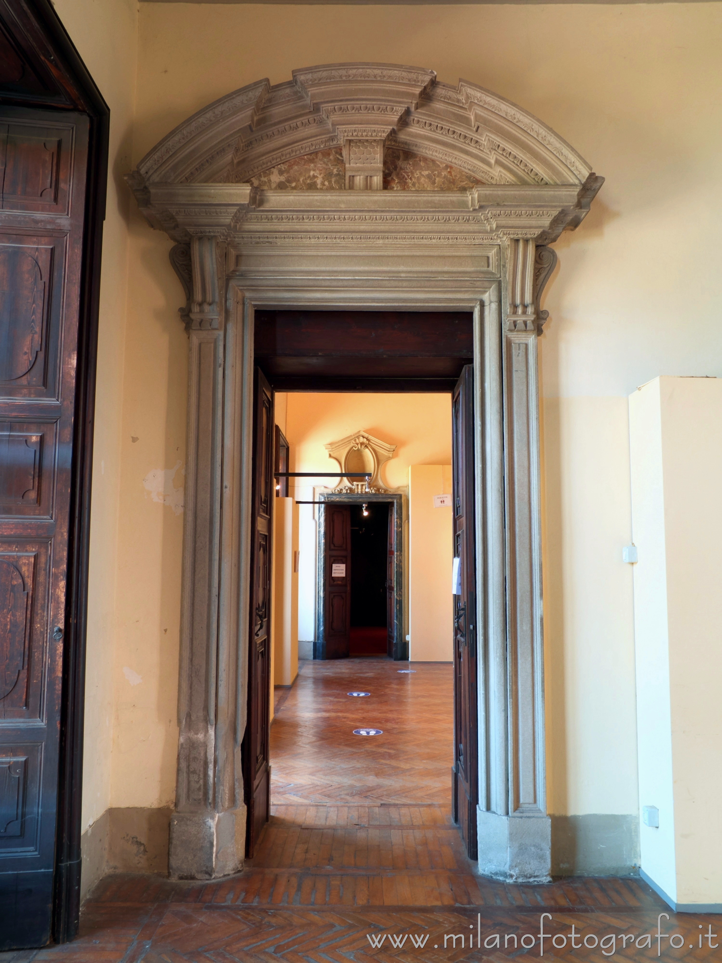 Varedo (Monza e Brianza, Italy) - Internal portal in Villa Bagatti Valsecchi